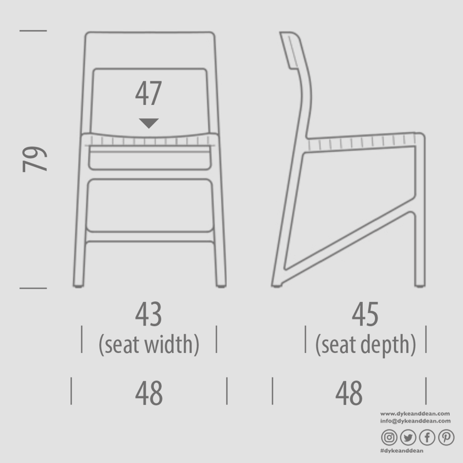 GAZZDA FAWN WHITE FABRIC CHAIR WALNUT - DYKE & DEAN