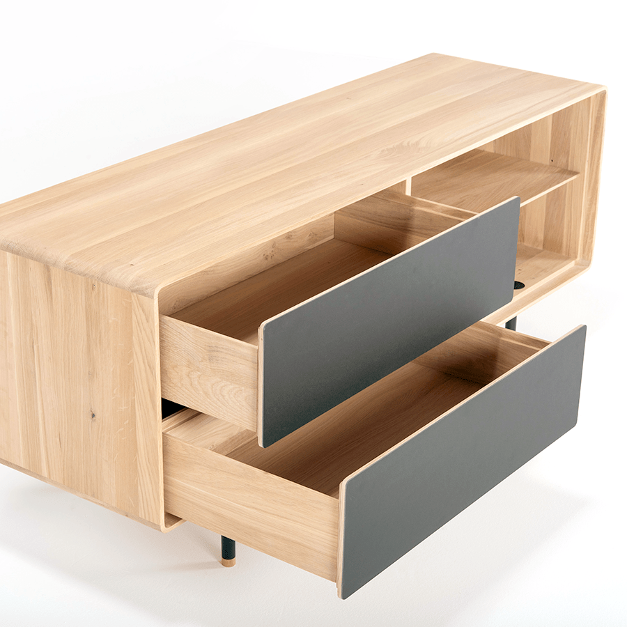 GAZZDA FINA SIDE BOARD WHITE OAK 150 - DYKE & DEAN