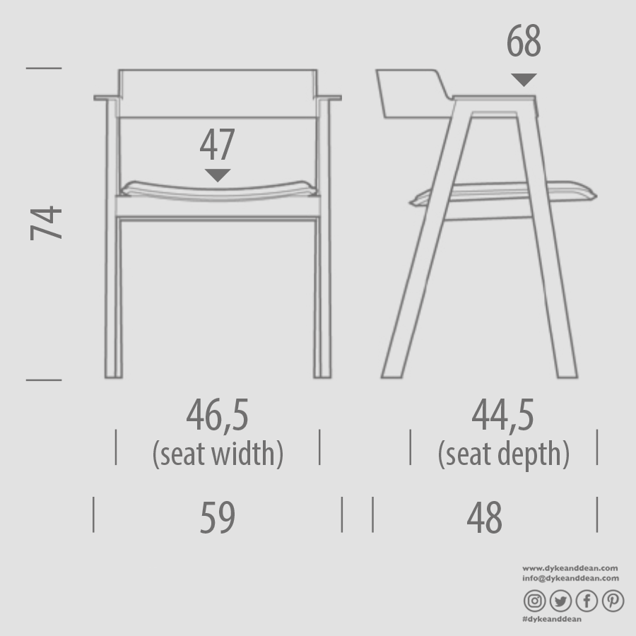 GAZZDA OAK FLIP CHAIR BLACK - DYKE & DEAN