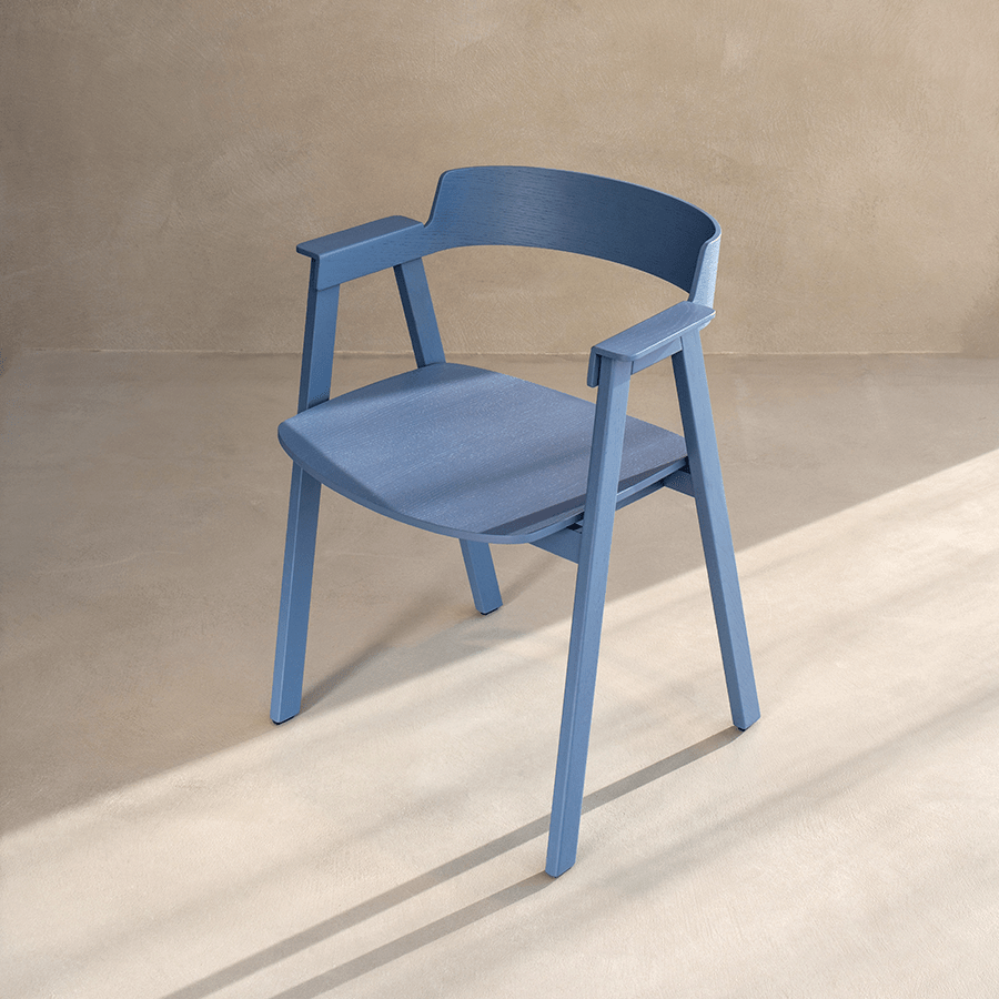 GAZZDA OAK FLIP CHAIR BLUE - DYKE & DEAN