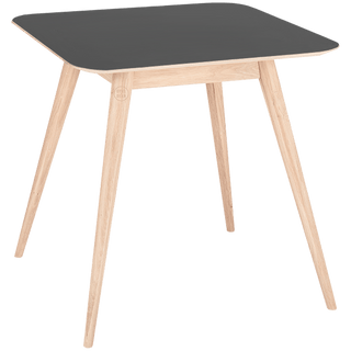 GAZZDA SQUARE STAFA TABLE WHITE OAK 80CM - DYKE & DEAN