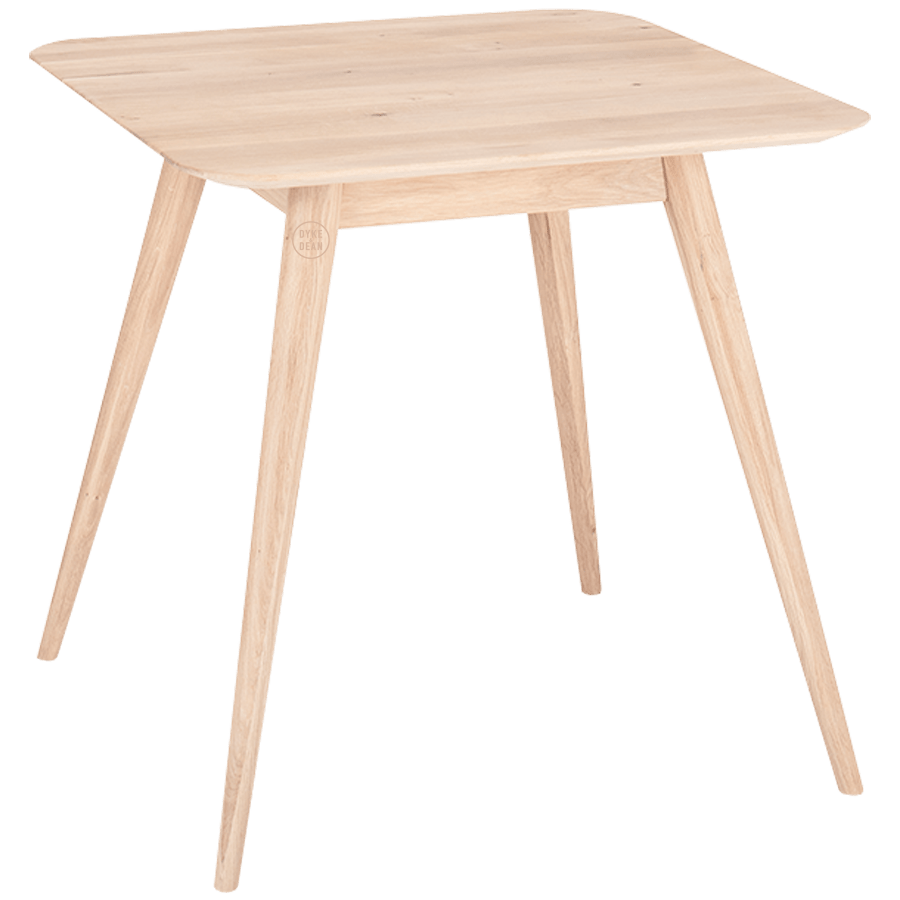 GAZZDA SQUARE STAFA TABLE WHITE OAK 80CM - DYKE & DEAN