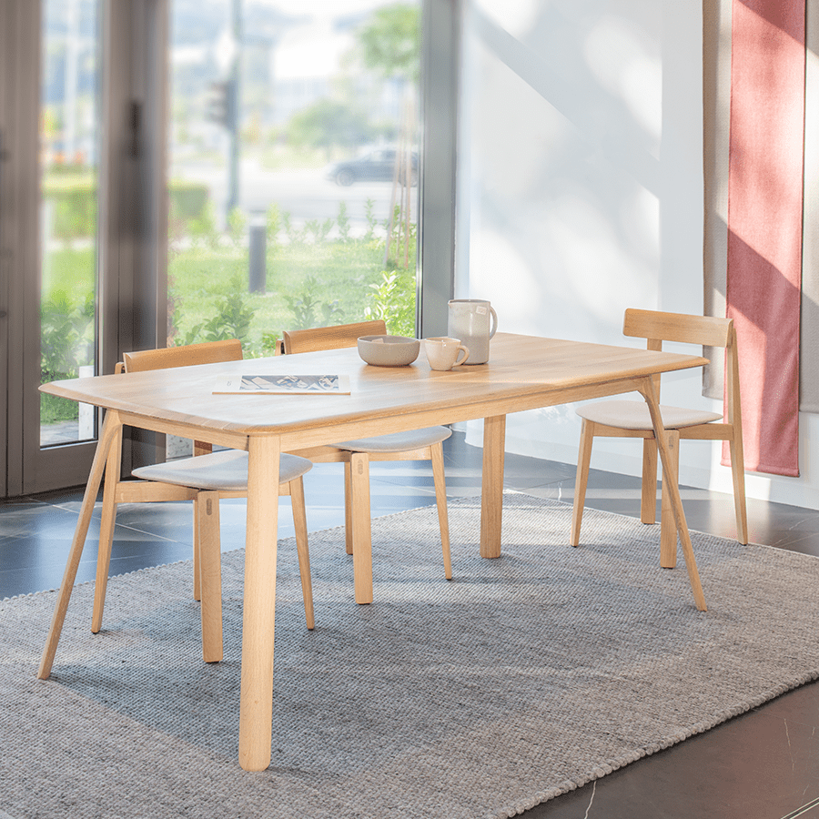 GAZZDA TESKA OAK DINING TABLE 180 X 90 - DYKE & DEAN