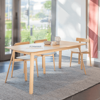 GAZZDA TESKA OAK DINING TABLE 180 X 90 - DYKE & DEAN