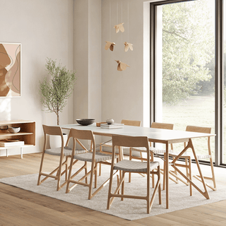 GAZZDA TINK DINING TABLE NATURAL OAK 240 x 90 - DYKE & DEAN