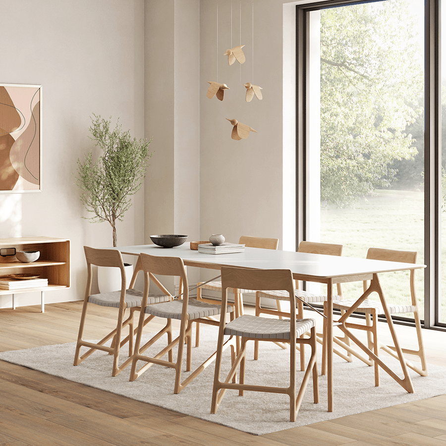 GAZZDA TINK DINING TABLE SMOKED OAK 160 x 90 - DYKE & DEAN