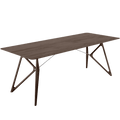 GAZZDA TINK DINING TABLE SMOKED OAK 220 x 90 - DYKE & DEAN