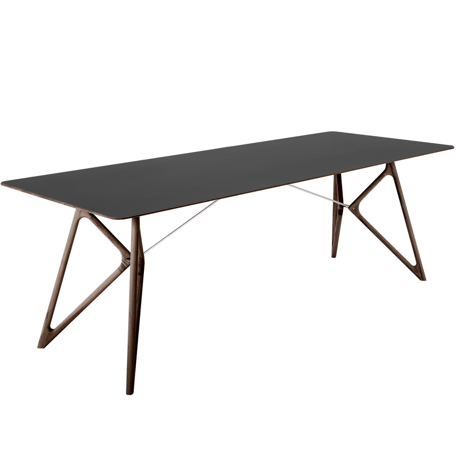 GAZZDA TINK DINING TABLE SMOKED OAK 240 x 90 - DYKE & DEAN