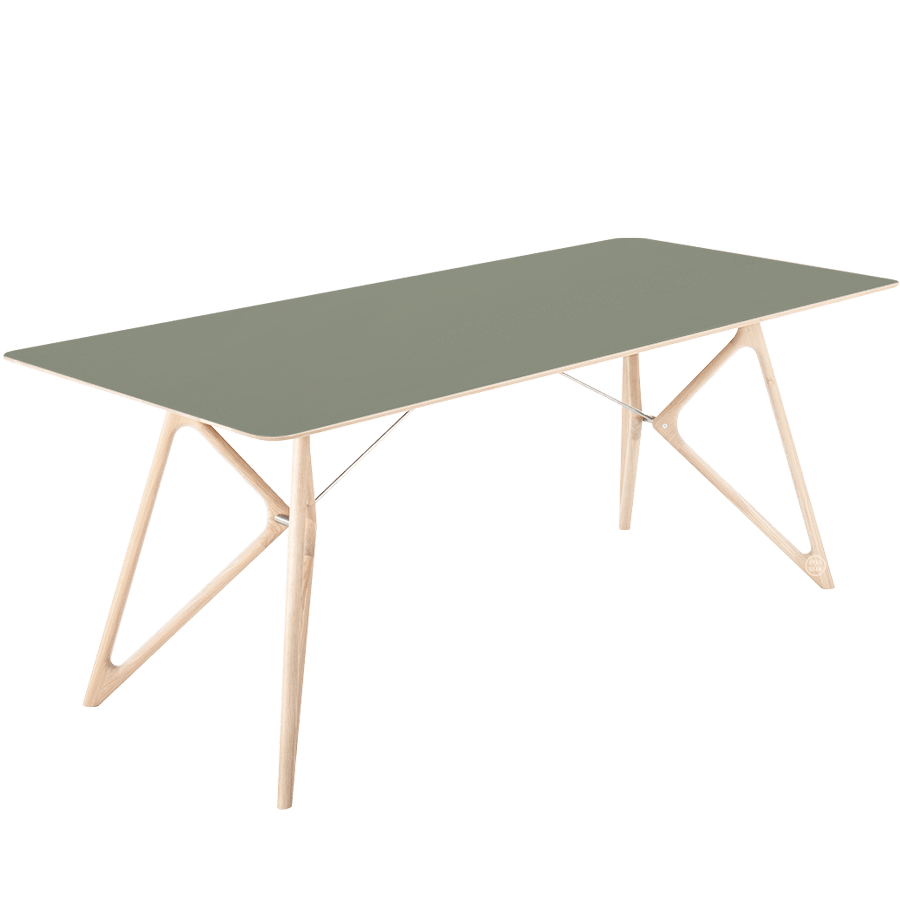 GAZZDA TINK DINING TABLE WHITE OAK 200 x 90 - DYKE & DEAN