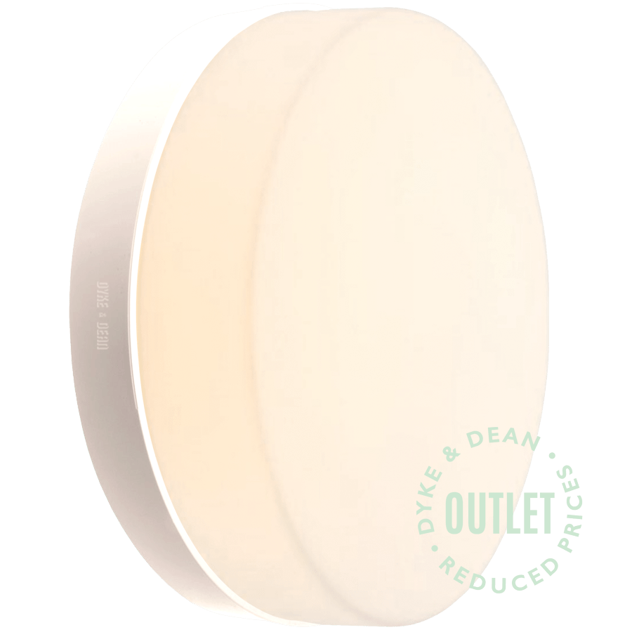 GENERAL OPAL DISC LIGHT WHITE SMALL OUTLET - DYKE & DEAN