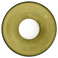 GLASS DISC WALL LIGHT GREEN 250mm - DYKE & DEAN