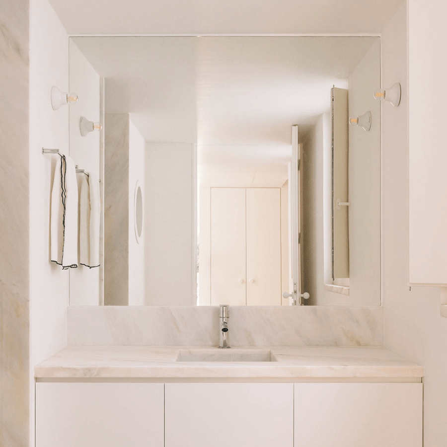 GOLD CERAMIC WALL & CEILING LAMP - DYKE & DEAN