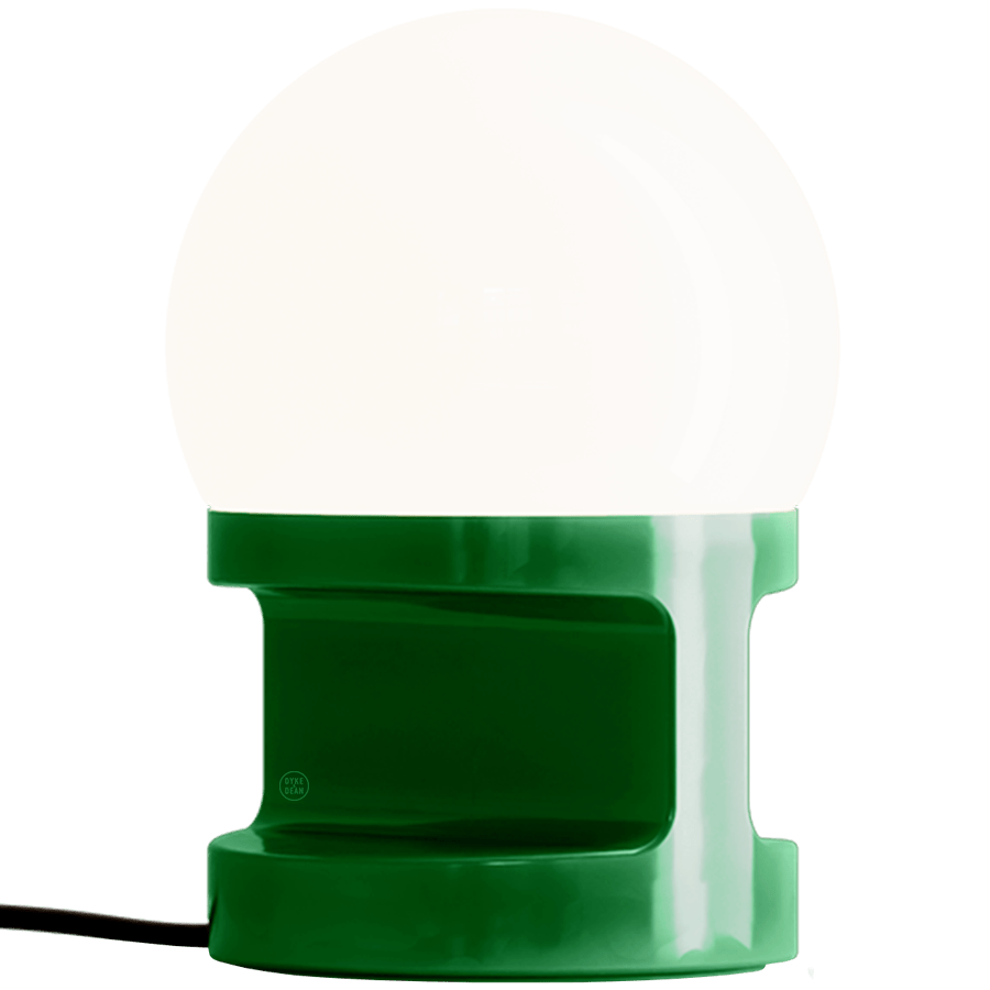 HABEA SMALL CERAMIC TABLE LIGHT OPAL GLASS - DYKE & DEAN