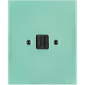 Mint Green porcelain HDMI wall socket by Katy Paty