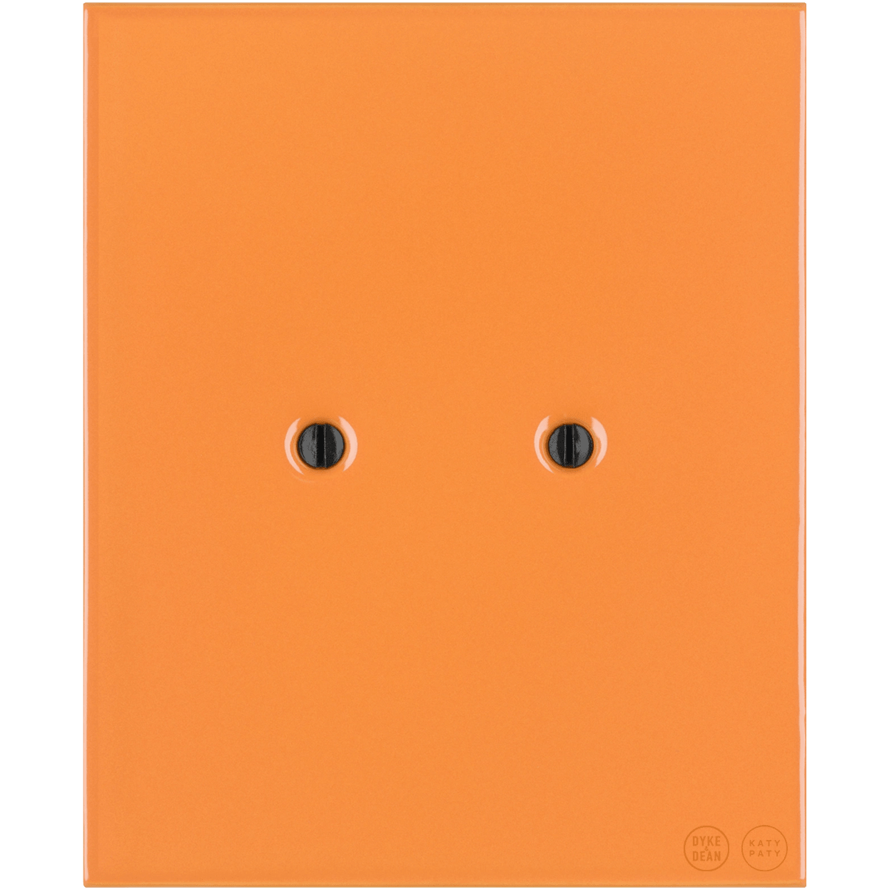 KATY PATY PORCELAIN PLATE WALL END SOCKET CARROT - DYKE & DEAN