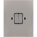 KATY PATY PORCELAIN PLATE WALL LIGHT SWITCH DOUBLE GREY - DYKE & DEAN