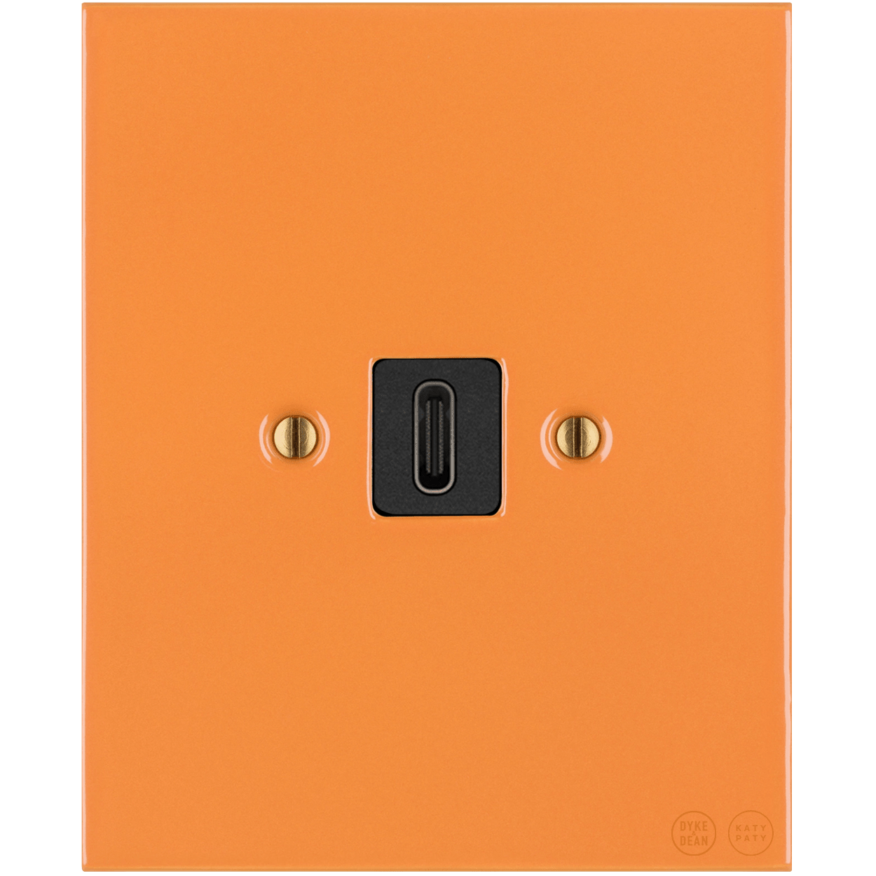 KATY PATY PORCELAIN PLATE WALL SOCKET CARROT USB - C - DYKE & DEAN