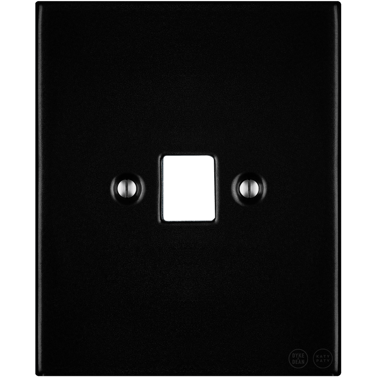KATY PATY PORCELAIN PLATE WALL SOCKET MATTE BLACK PC/USB - DYKE & DEAN