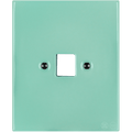 KATY PATY PORCELAIN PLATE WALL SOCKET MINT GREEN PC/USB - DYKE & DEAN