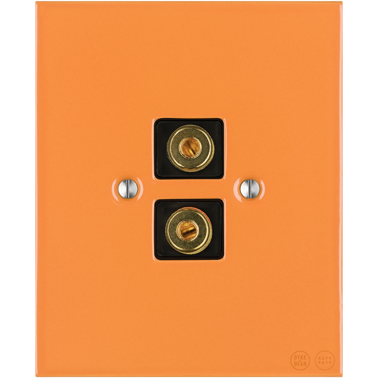 KATY PATY PORCELAIN PLATE WALL SPEAKER SOCKET CARROT - DYKE & DEAN