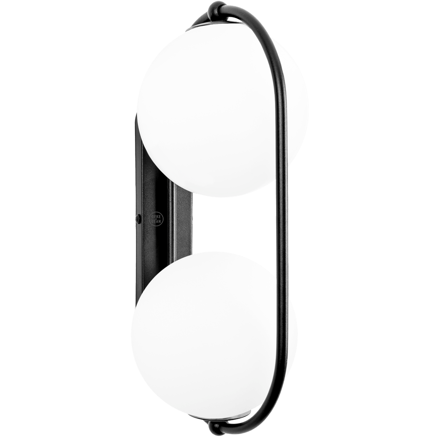 KOBAN WATERPROOF DOUBLE LOOP WALL LIGHT BLACK - DYKE & DEAN