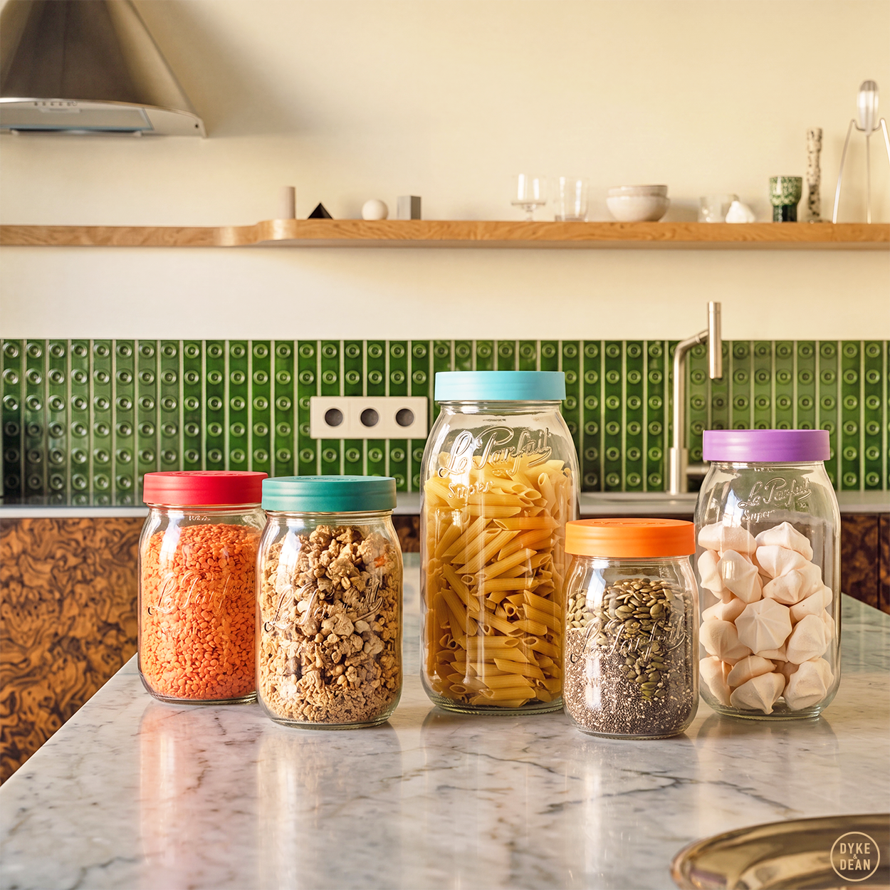 LE PARFAIT TEAL TOP JAR 3.0L - DYKE & DEAN