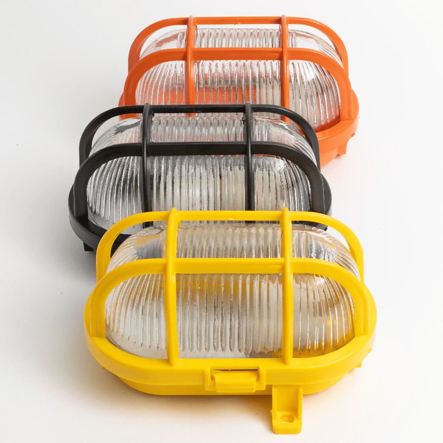 LIGHT BEIGE OVAL BULKHEAD - DYKE & DEAN