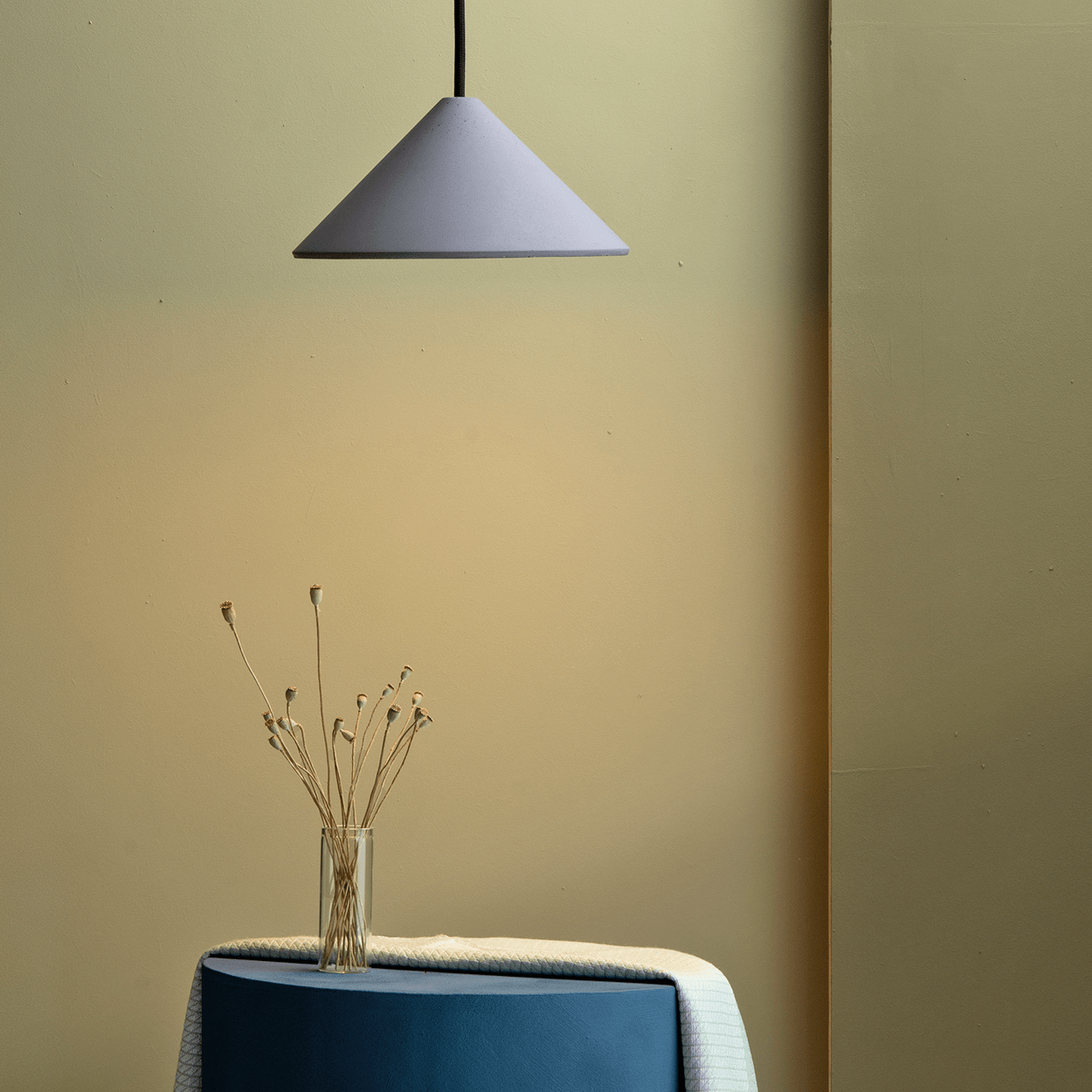 LOLA CONCRETE PENDANT LIGHT SHADE - DYKE & DEAN