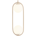 LOOP GLASS GLOBE PENDANT 2 GLOBES OPAL BEIGE - DYKE & DEAN
