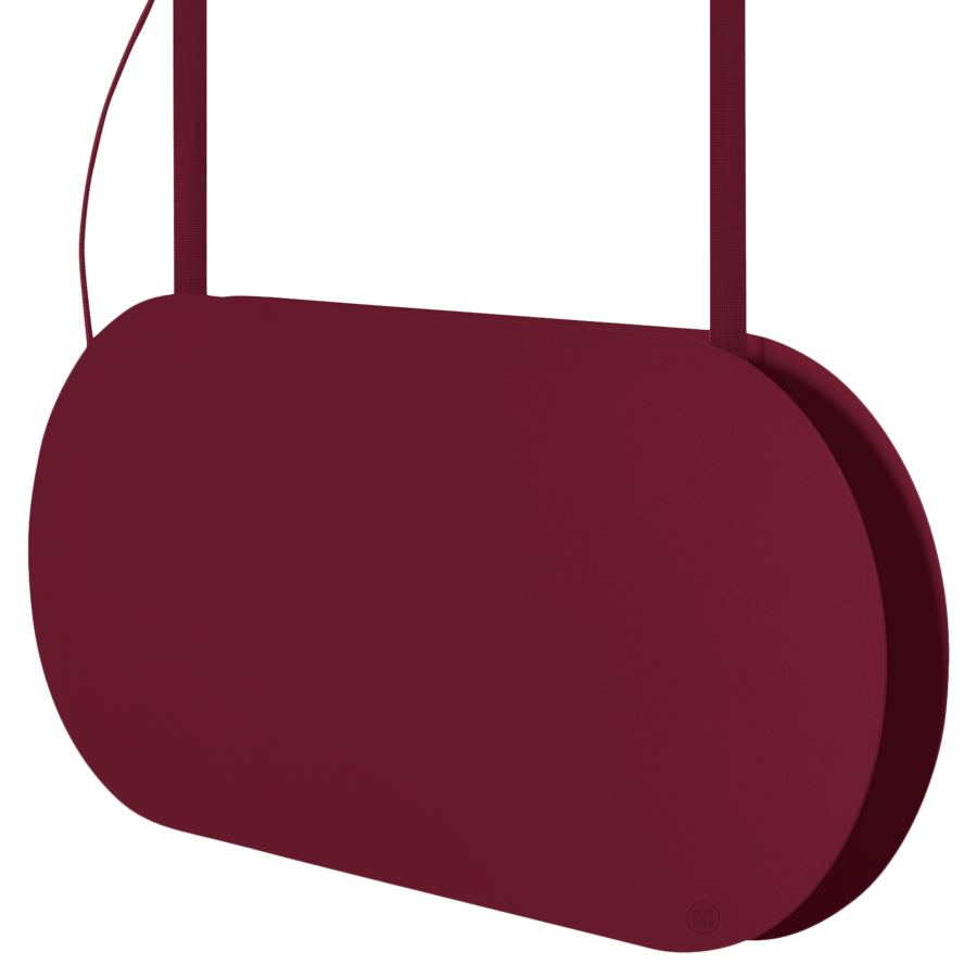 MALUMI A SUSPENSION PENDANT LIGHT BURGUNDY - DYKE & DEAN