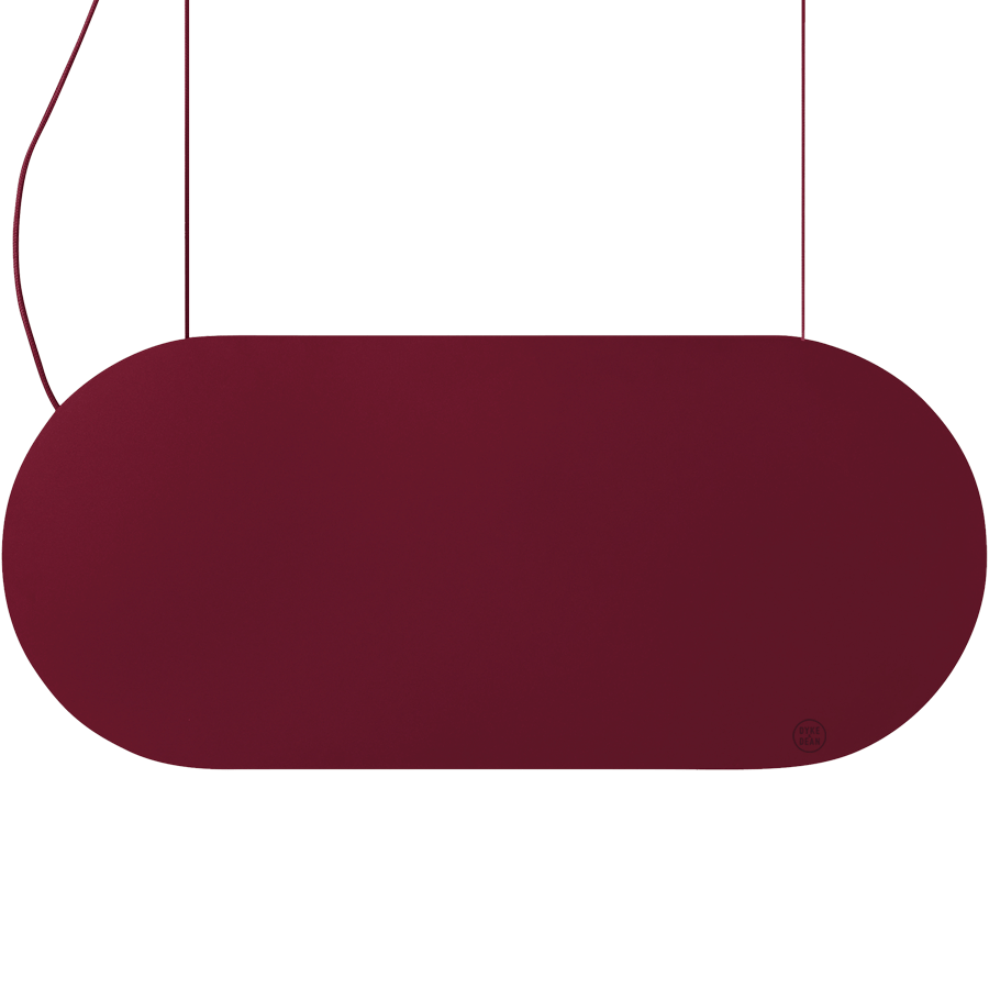 MALUMI A SUSPENSION PENDANT LIGHT BURGUNDY - DYKE & DEAN
