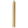 METAL TUBE BATON PENDANT LIGHT LONG BRASS TUBE PENDANT - DYKE & DEAN