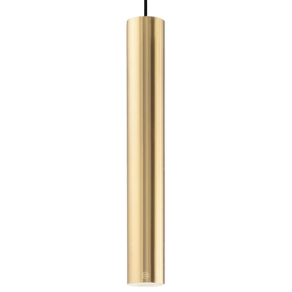METAL TUBE BATON PENDANT LIGHT LONG BRASS TUBE PENDANT - DYKE & DEAN