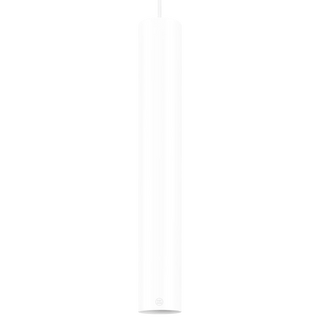 METAL TUBE BATON PENDANT LIGHT LONG WHITE TUBE PENDANT - DYKE & DEAN