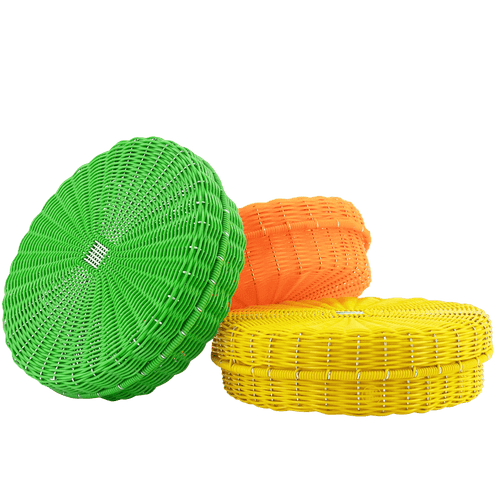 MEXICAN ORANGE TORTILLA BASKET - DYKE & DEAN