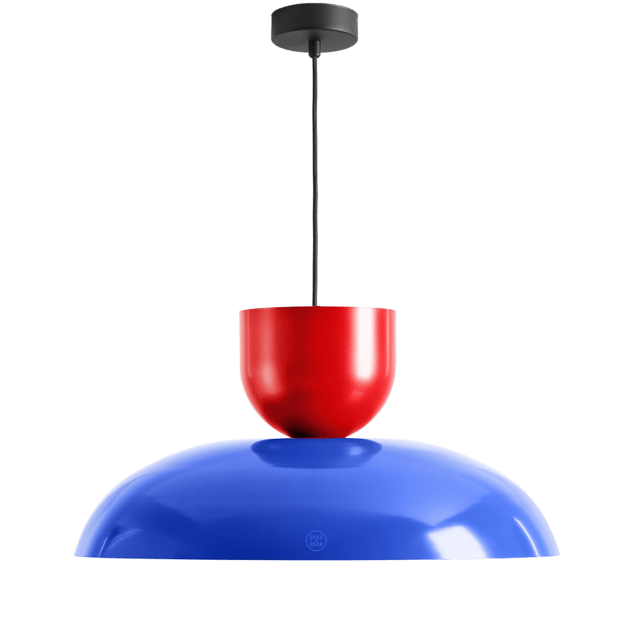 MODULAR PENDANT LIGHT COBALT & RED - DYKE & DEAN