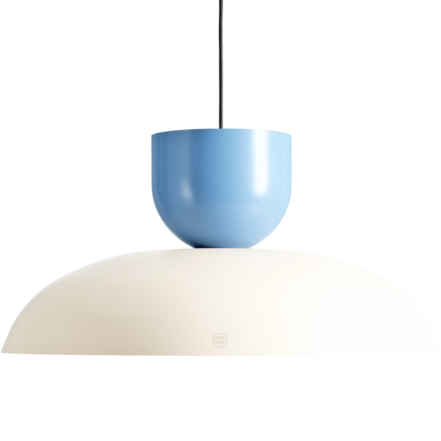 MODULAR PENDANT LIGHT DARK CREAM & DUSTY BLUE - DYKE & DEAN