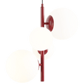 MULTI OPAL GLOBE BLOOM PENDANT LIGHT RED WINE - DYKE & DEAN