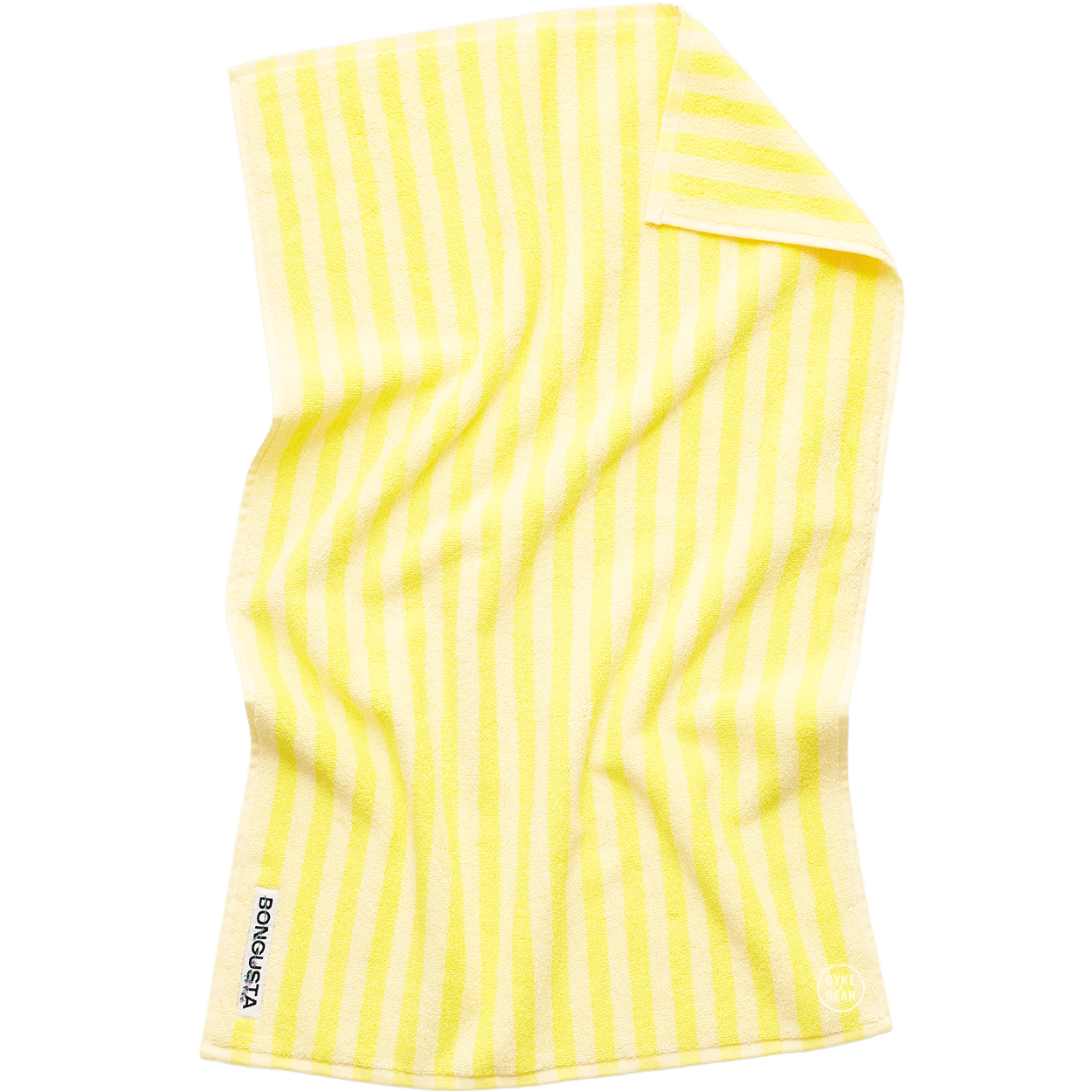 NARAM BATH TOWELS PRISTINE & NEON YELLOW - DYKE & DEAN