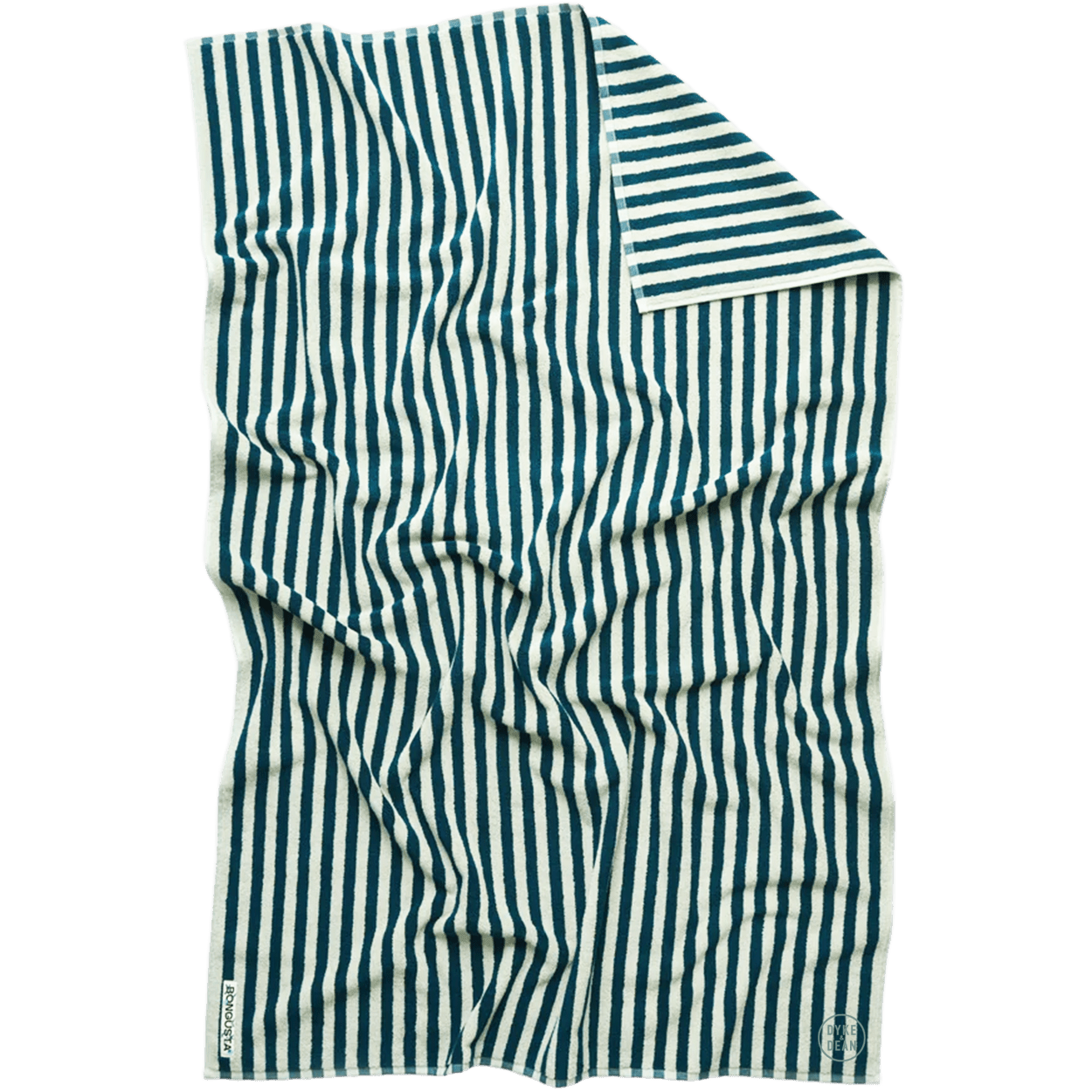 NARAM BATH TOWELS SEA FOAM & DEEP TEAL - DYKE & DEAN