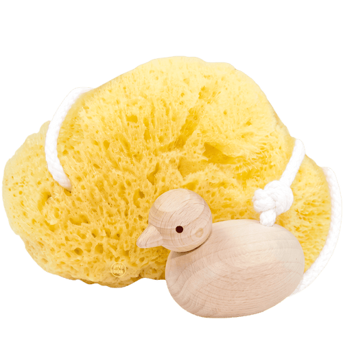 NATURAL BATH SPONGE WITH DUCK - DYKE & DEAN