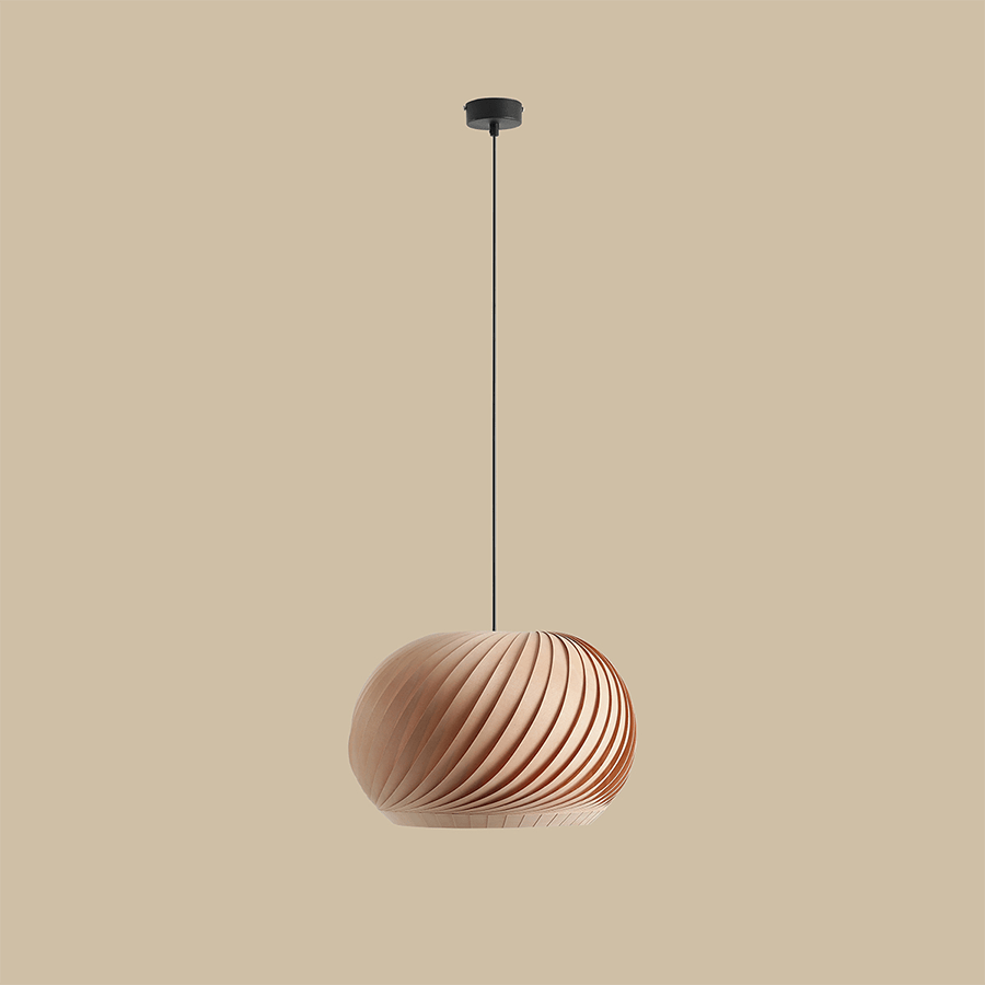 NATURE BEECH WOOD PENDANT LIGHT LARGE - DYKE & DEAN