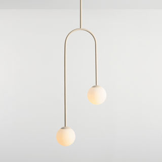 NAVE 2 GLOBE FIXED CEILING LIGHT CREAM - DYKE & DEAN