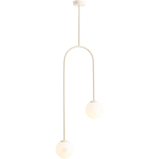 NAVE 2 GLOBE FIXED CEILING LIGHT CREAM - DYKE & DEAN