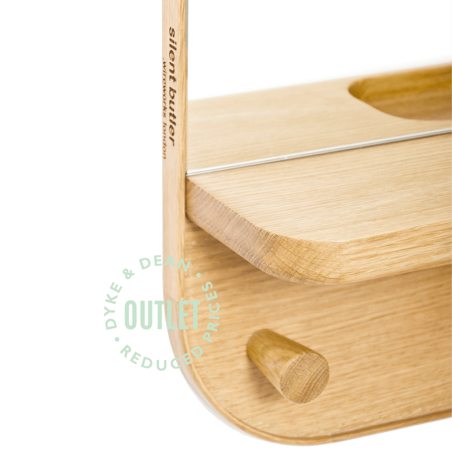 OAK SILENT BUTLER MIRROR OUTLET - DYKE & DEAN