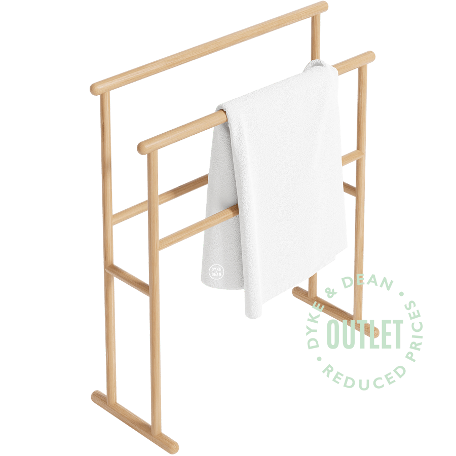 OAK YOKU FREESTANDING TOWEL RAIL OUTLET - DYKE & DEAN