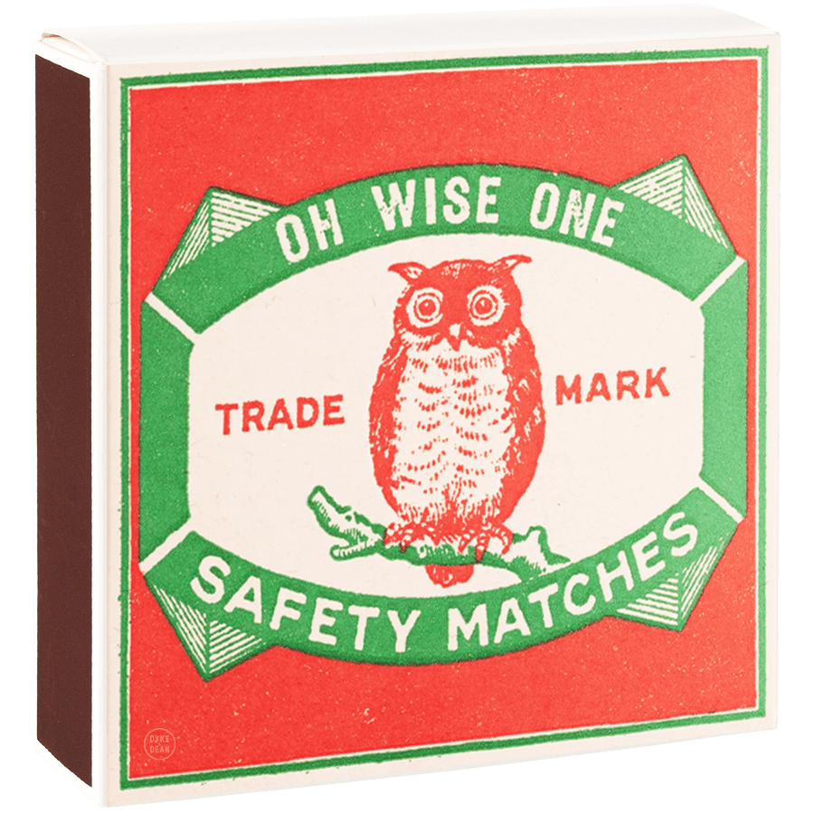 OH WISE ONE LUXURY SAFETY MATCHES - DYKE & DEAN