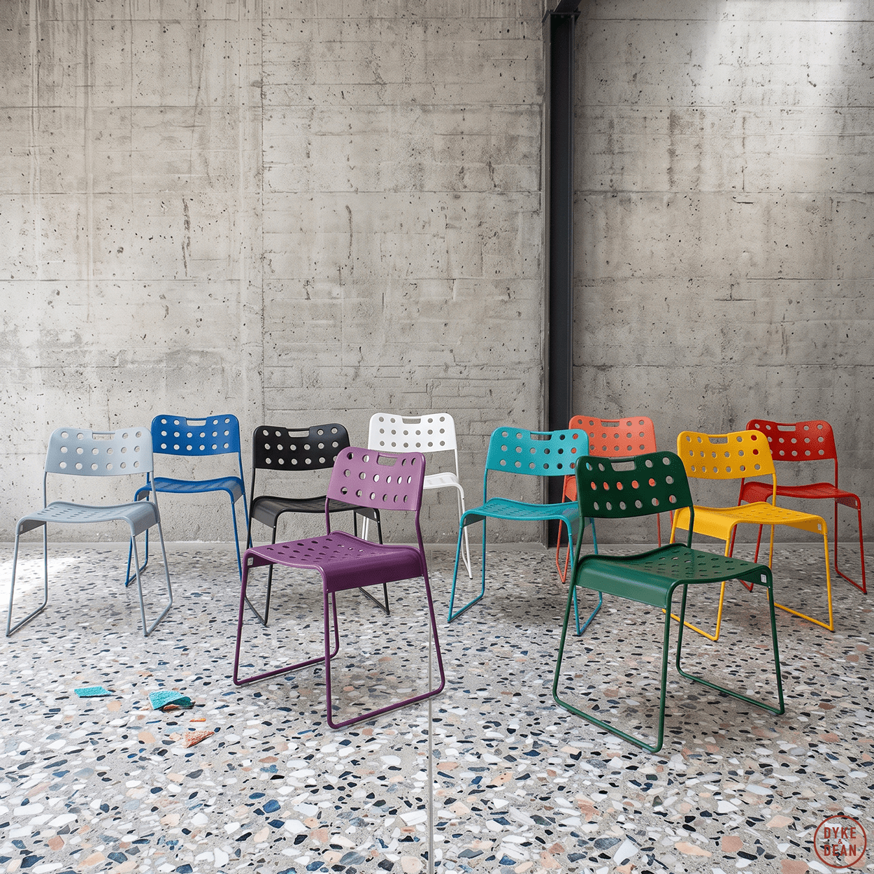 OMKSTAK. 1965 CHAIR YELLOW - DYKE & DEAN