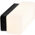 OPAL BATHROOM BLOCK MIRROR LIGHT BLACK - DYKE & DEAN