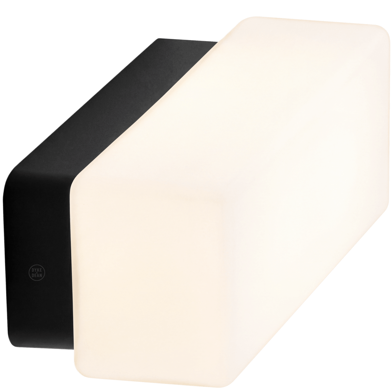 OPAL BATHROOM BLOCK MIRROR LIGHT BLACK - DYKE & DEAN